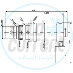 بلف كمبروسر او حساس كمبروسر يتوافق مع سيارات فولكس واجن جولف سيجيتار BL-C0072