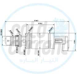 بلف كمبروسر او حساس كمبروسر يتوافق مع سيارات لكزس و فيات BL-C0085