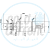 بلف كمبروسر او حساس كمبروسر يتوافق مع سيارات لكزس و فيات BL-C0085