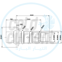Compressor Electric Control Valve compatible with Ford HYUNDAI VOLVO BL-C0106